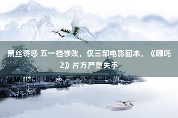 黑丝诱惑 五一档惨败，仅三部电影回本，《哪吒2》片方严重失手